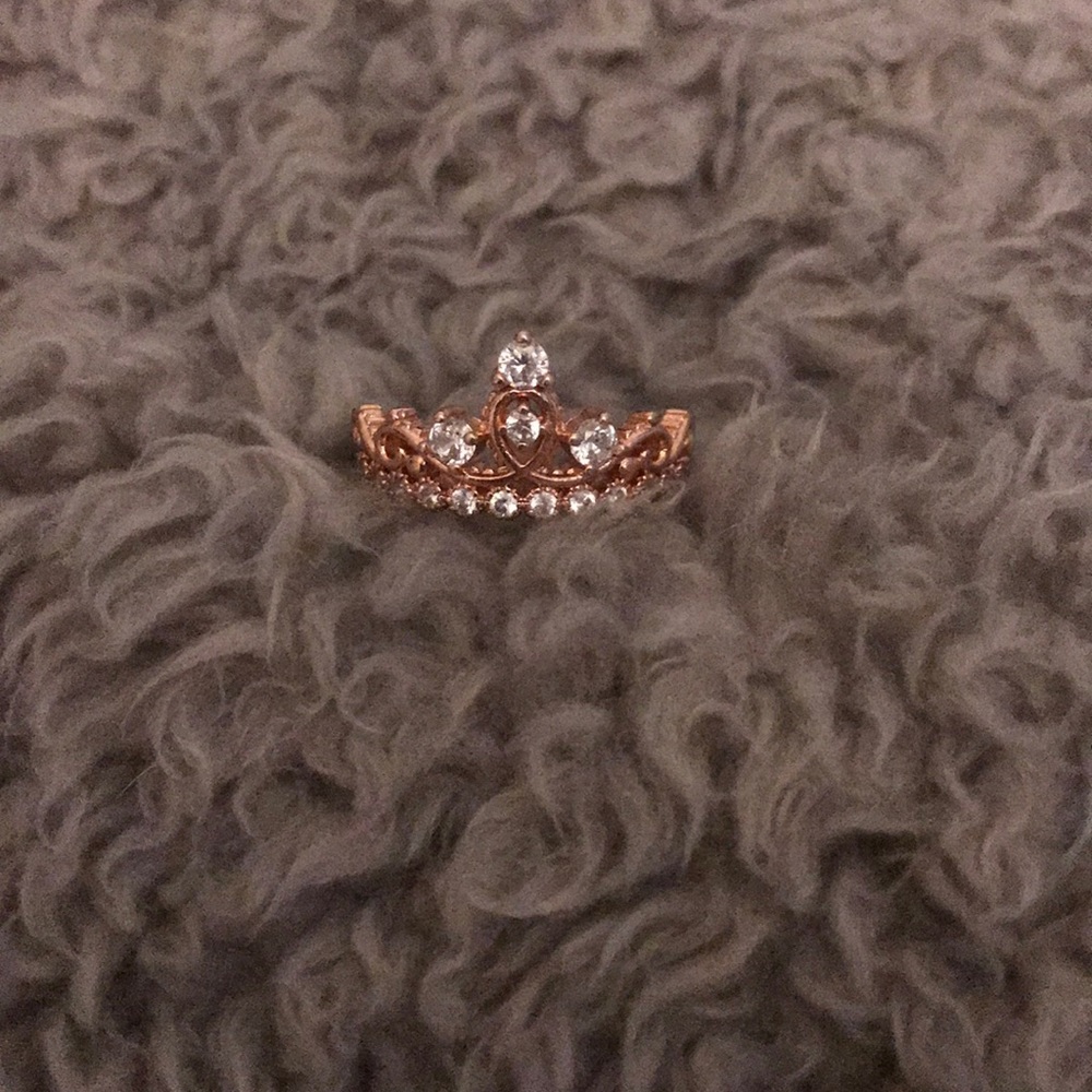 Rose Gold Princess Ring Size 8